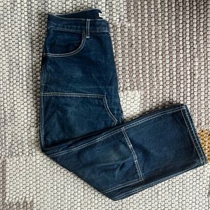 Rudy Jude size 4 (waist 32” - so about an 8/10), indigo dyed jeans.